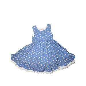Sweethoney Blue Floral Twirl dress size 8